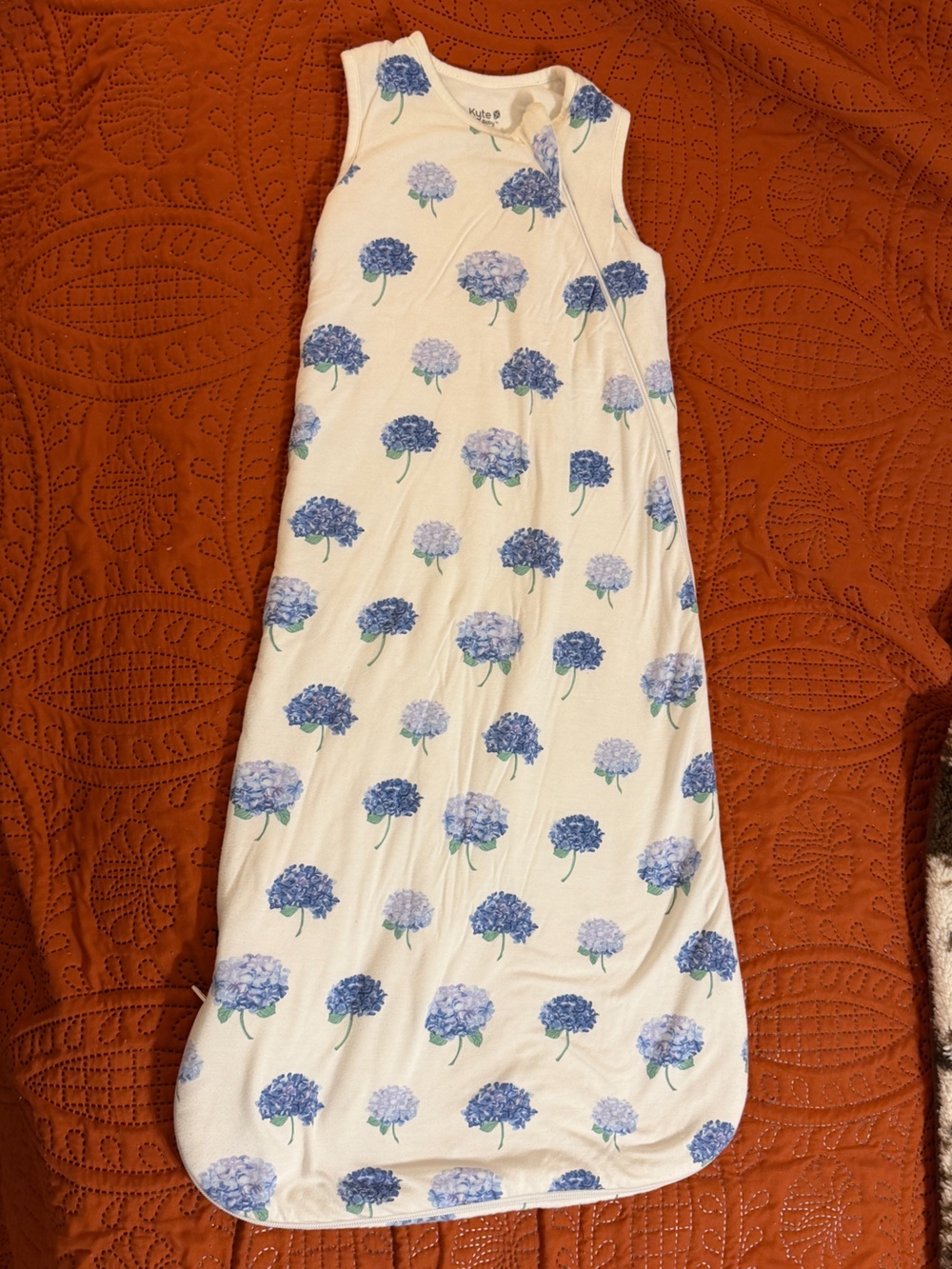 Kyte BABY Blue Hydrangea Print 1.0 tog sleep sack